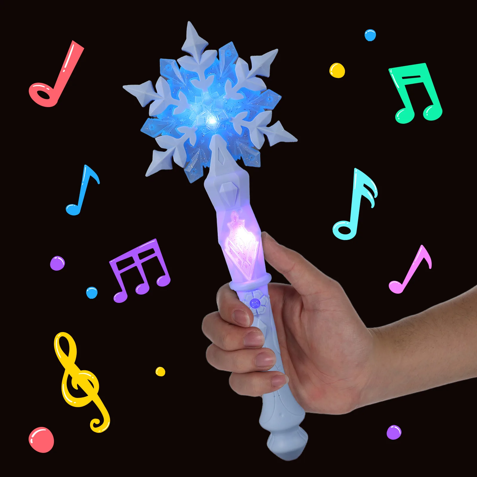 Gloeiende sneeuwvlok toverstaf lichtgevende speelgoed voor peuters meisjes Halloween decoratie prinsessen feest cadeautje accessoire