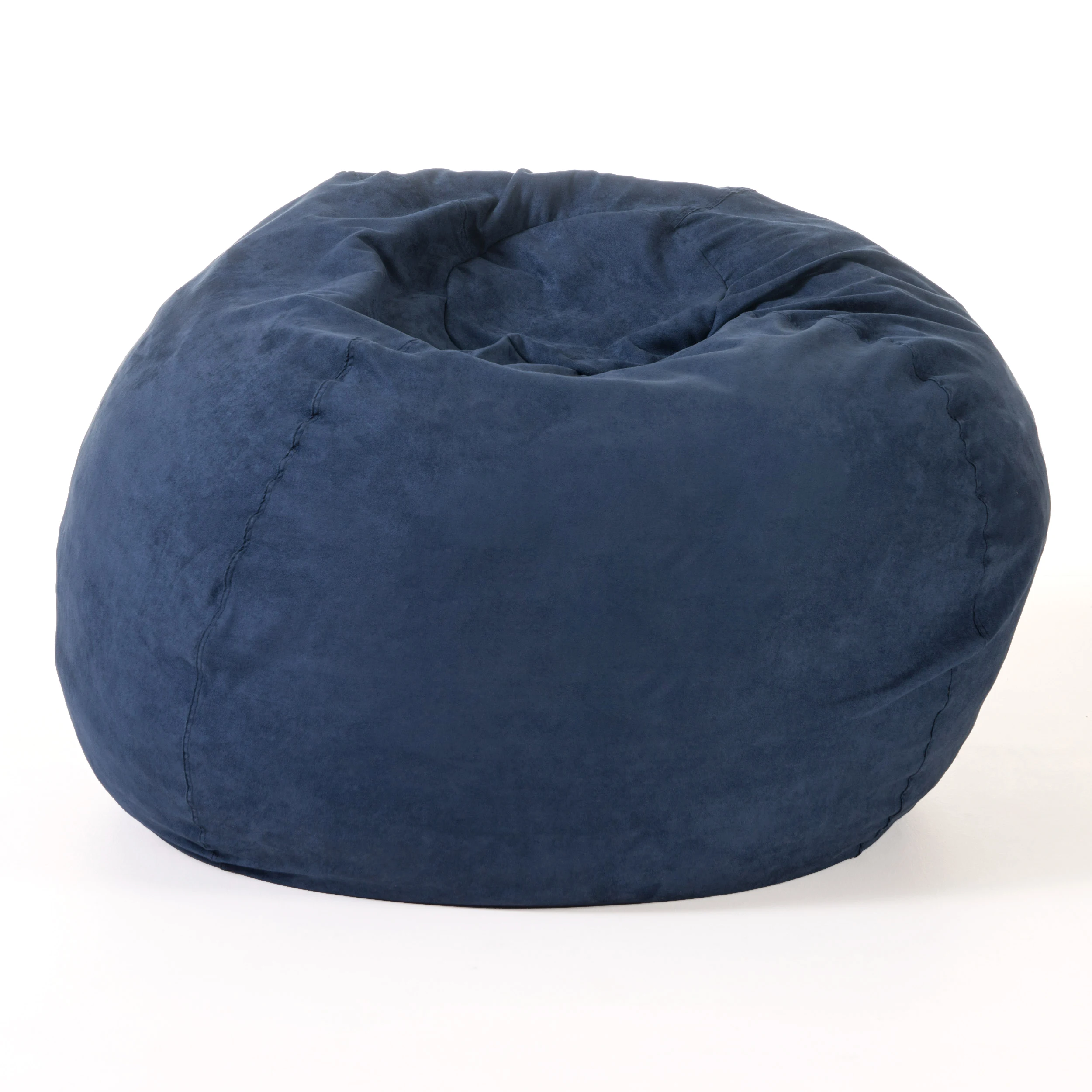 5-Foot Comfortable High-Density Shredded Foam Bean Bag Chair for Kids and Adults, with Removable Microsuede Cover, Ideal Reading