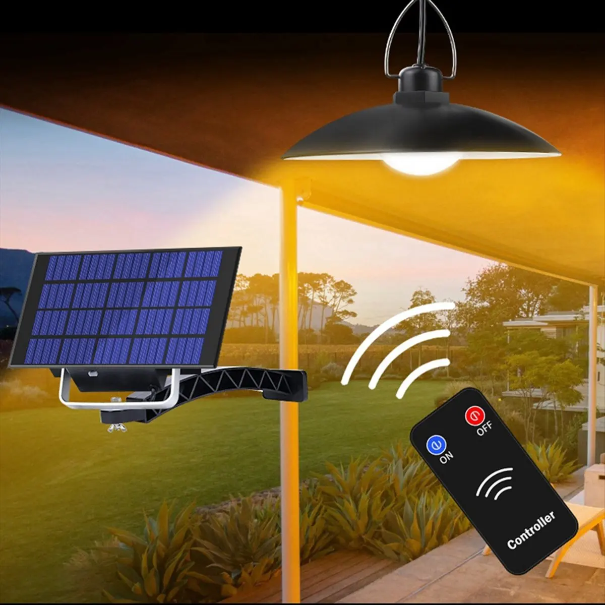 

*A14E Солнечный подвесной светильник с дистанционным управлением, уличная солнечная лампа для использования в помещении, солнечное освещение для кемпинга, сада, двора A