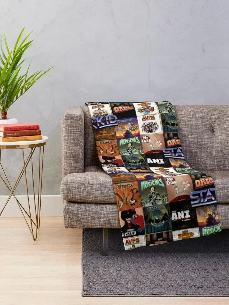 Starkid collage Throw Blanket for sofa For Baby Blankets