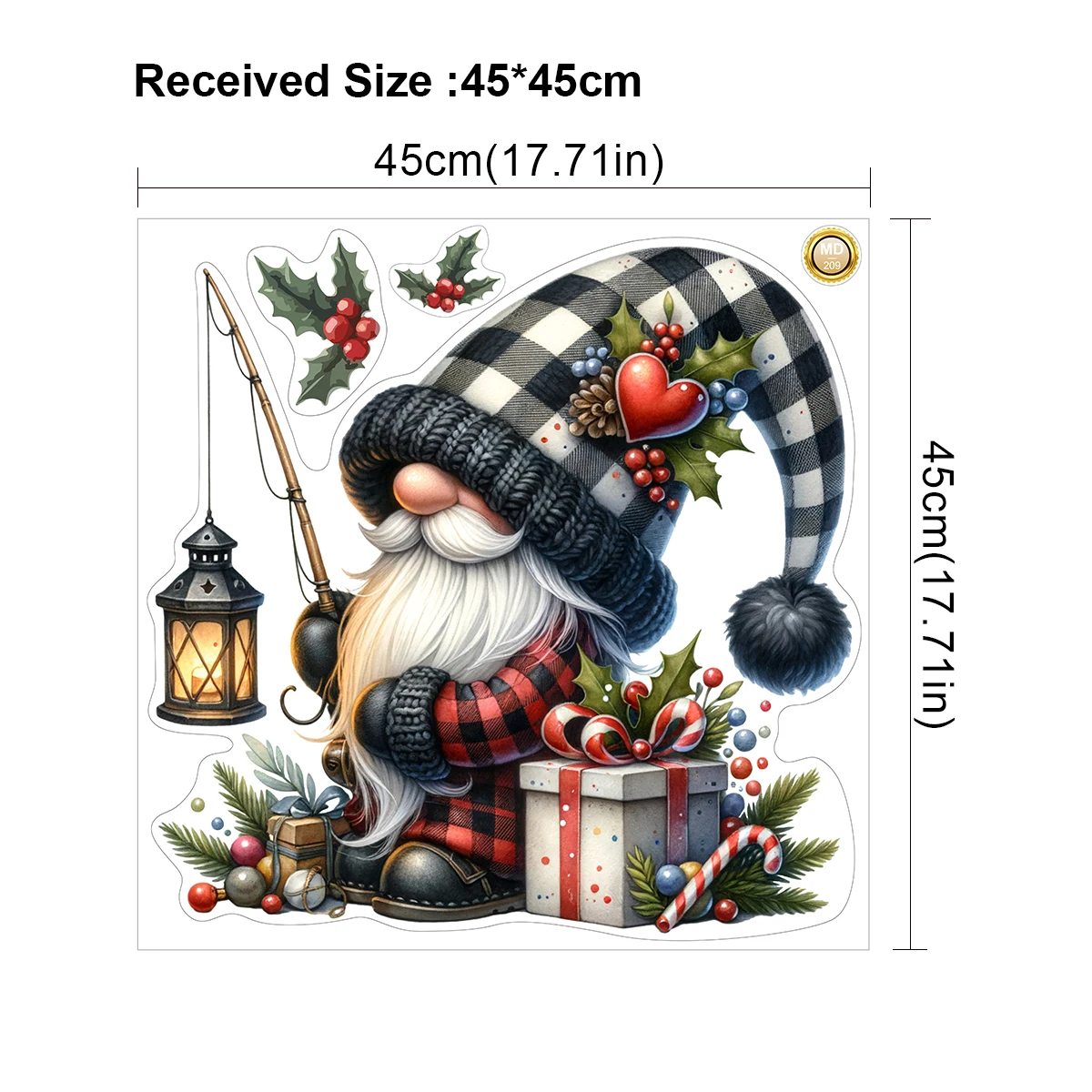 ملصق حائط ثلاثي الأبعاد لتزيين عيد الميلاد للأطفال ، غرف الأطفال ، ورق حائط ذاتي اللصق ، ديكور العطلات ، ملصقات حائط ، غرفة نوم ، 8 أنماط