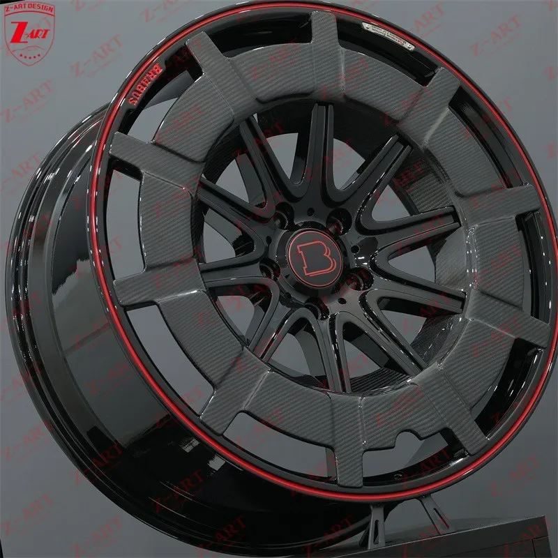 Z-ART W464 900 Rocket Rim for G Wagon Dry Carbon Fiber Wheel for Mercedes Benz W464  G Wagon G400d G500 G63 2019+