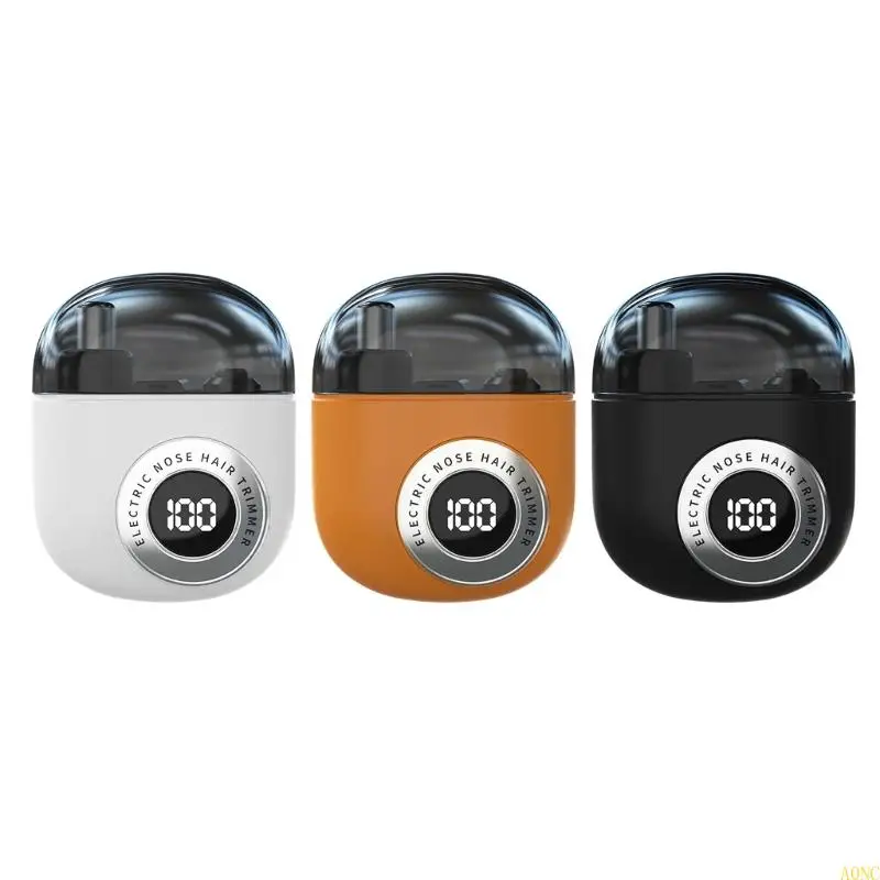 

A0NC Rechargeable Electric Nose Hair Trimmer with Intelligent LED Digital Display 360 Degree Trimmer Daily Maintenance