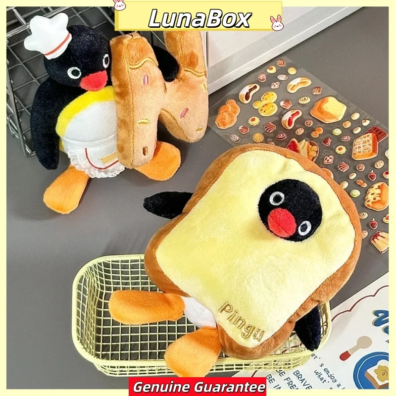 

New Original Pingu Pengu Bread Superman Creamy Toast Cream Bread Toast Lovely Doll Pendant Plush Toys Collection Birthday Gifts