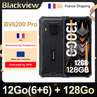 Blackview BV6200 Pro Rugged Smartphone 12GB(6+6) 128GB 13000mAh 6.56'' Android 13, 13MP Camera,Dual SIM 4G GPS