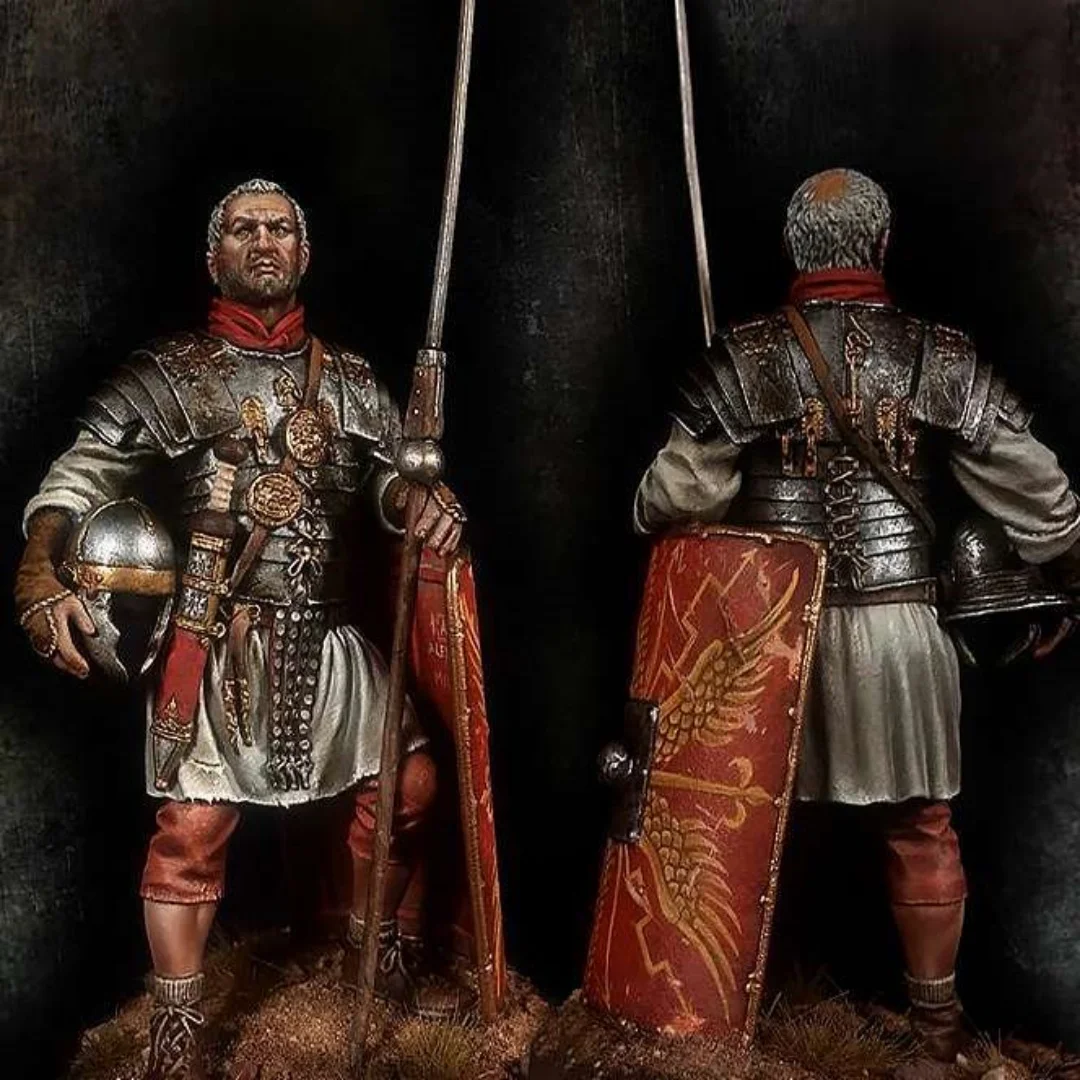 

Roman Empire Infantry 1/24 Scale Resin Figure Model Kit Assemble Miniatures Unassembled Unpainted Collecting Hobby Toys Gifts
