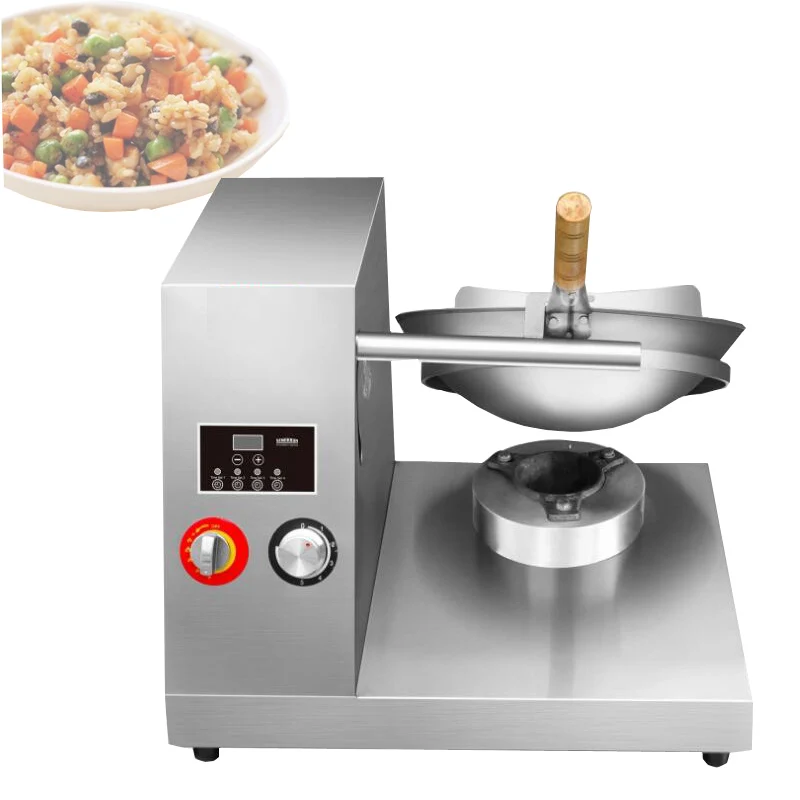 

220V Commercial Electric Stir-Frying Drum Cooking Machine Automatic Multi Cooker Wok Intelligent Robot Cooking Maker