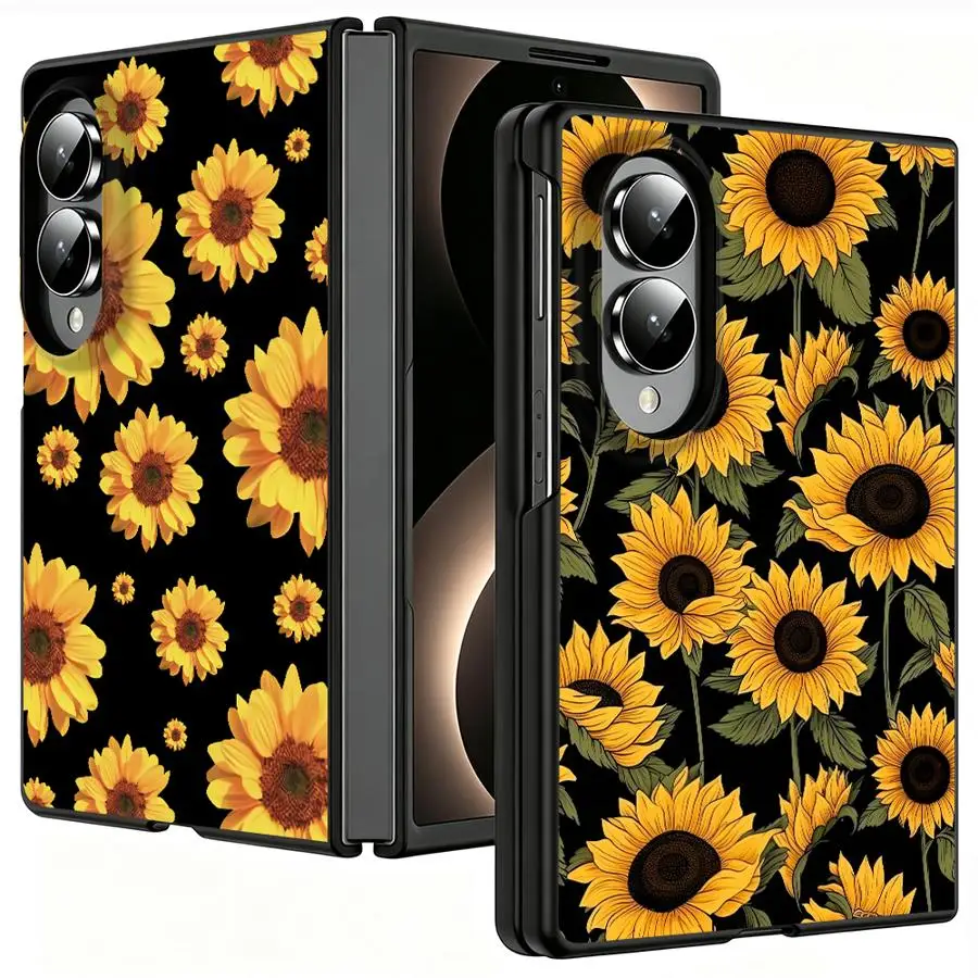 Case for Samsung Galaxy ZFold8 Z Fold8 Wide ZFold Wide Z Fold 8 Luxury Phone Cover Sumflower