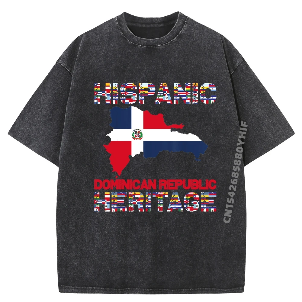 

Мужские футболки Dominican с принтом «месяц национального егованского наследия» Свободные футболки Футболки с графическим рисунком Классическая мытая футболка