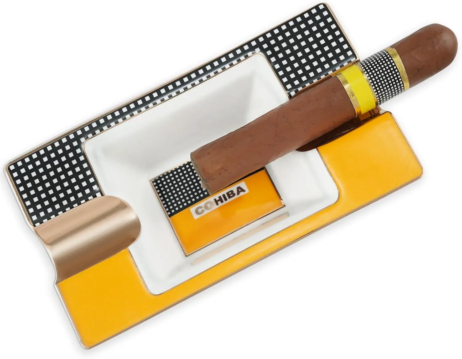 

Пепельница для сигар, большая пепельница для сигар на открытом воздухе для мужчин, путешествия/патио/на улице/в помещении пепельница