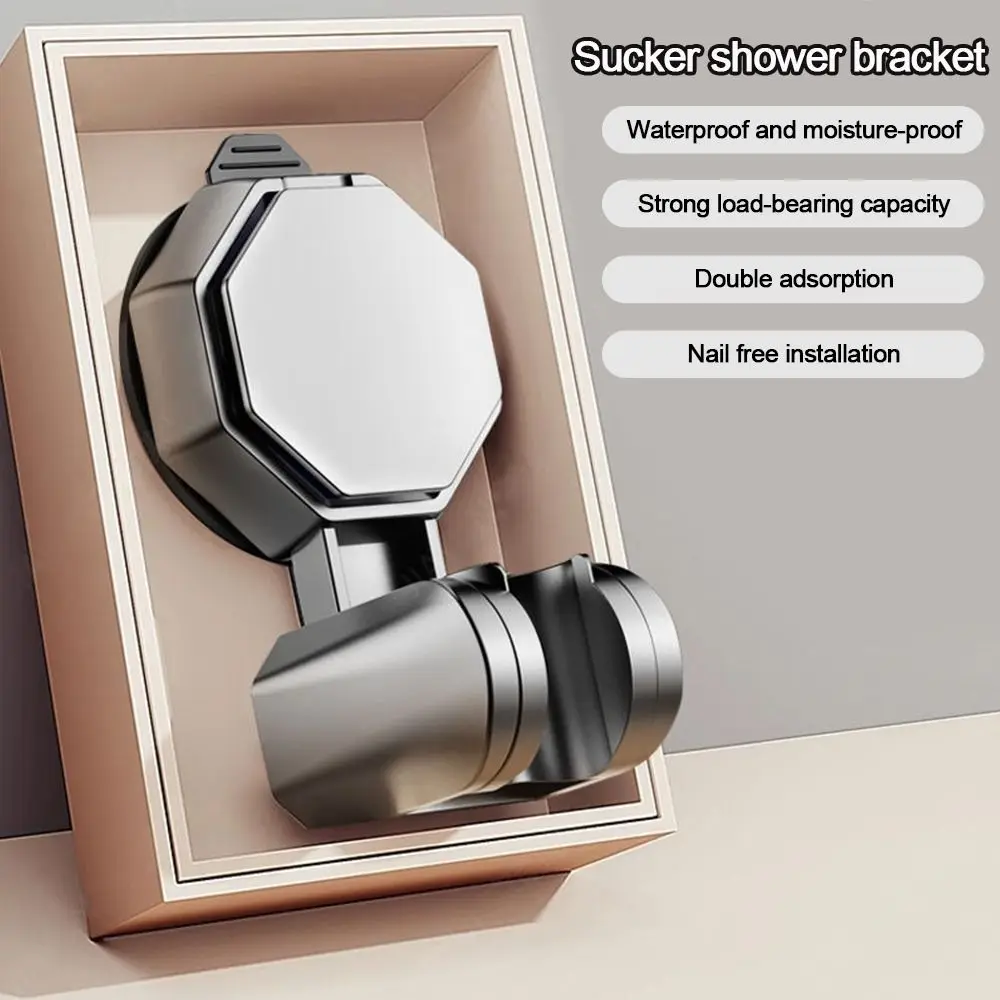 

Adjustable Shower Head Holder Suction Cup Type Relocatable Handheld Sprayer Support Wall Mounted Sprayer Fixed Base