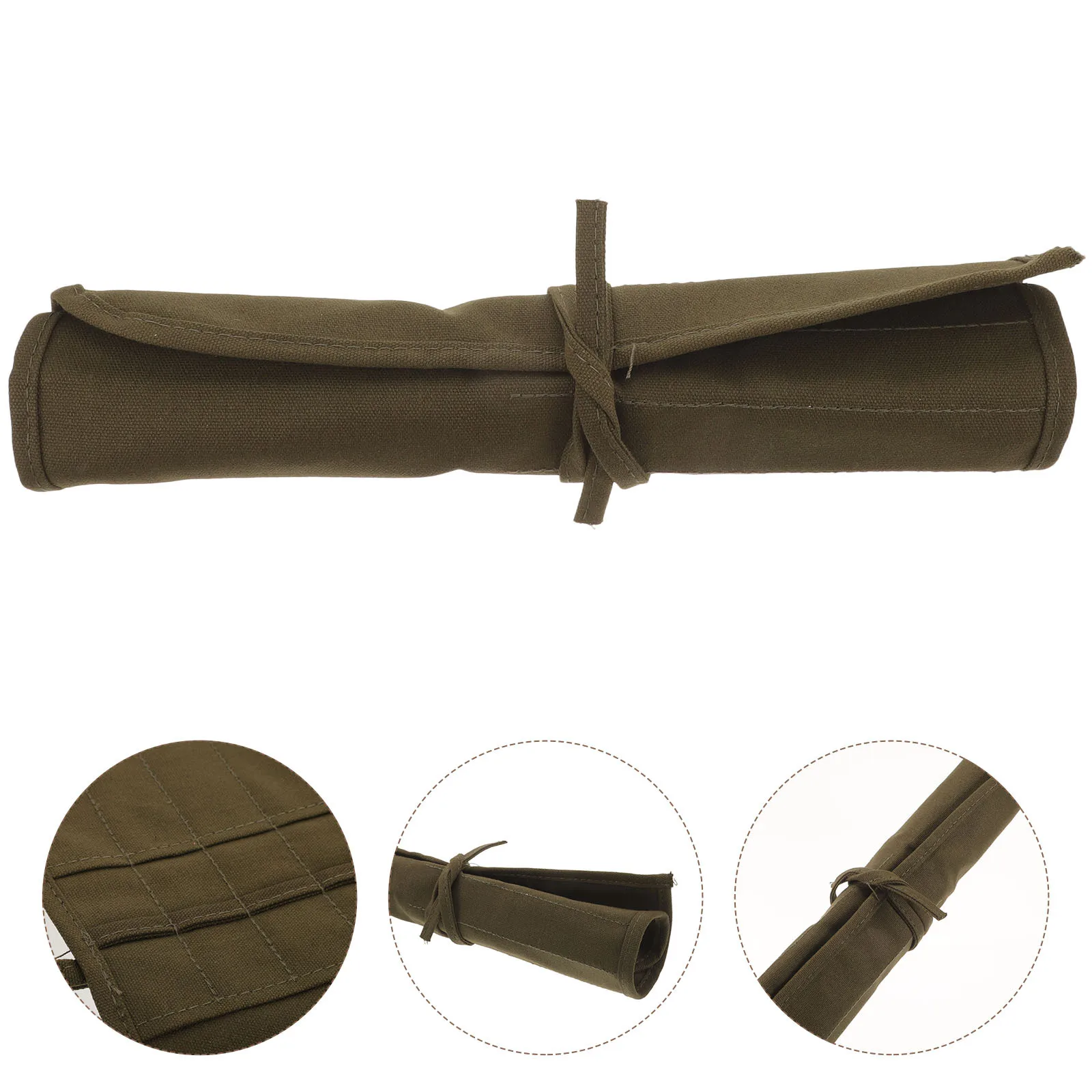 

Painting Brush Canvas Roll Up Case Portable Pencil Holder Paint Brush Storage Organizer Roll Pouch Pencil Wrap Case