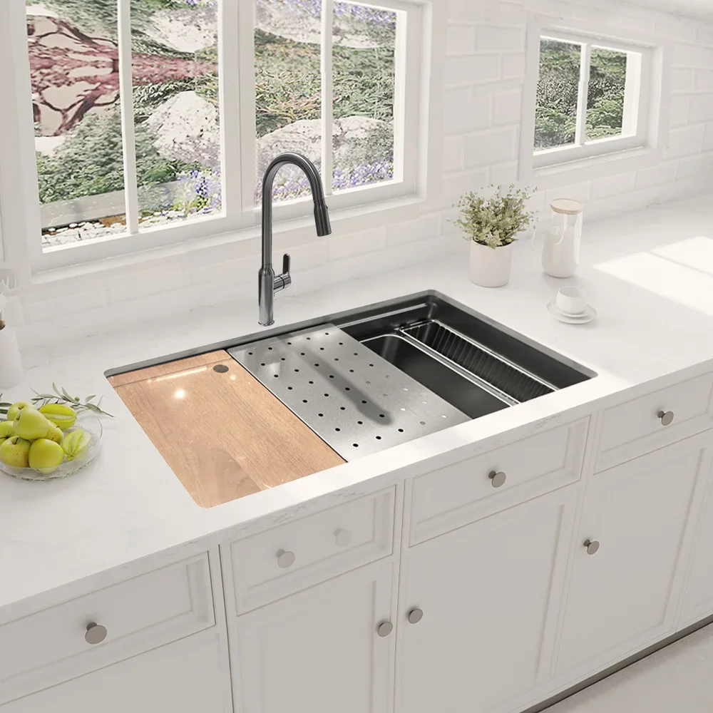 Modern Multifunction Kitchen Sink Single Bowl Kitchen Sink Stainless Steel Kitchen Sink With Accessories