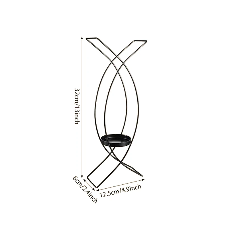 1 قطعة من حامل الشموع المعدنية المحمولة سطح المكتب الديكور مطعم المنزل حفل زفاف لوازم الديكور