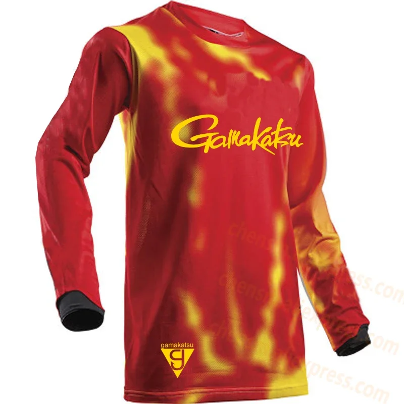 Gamakatsu-Chaqueta ultrafina de manga larga para hombre, abrigo transpirable con protección solar Anti-UV, camisa de pesca de verano, talla XS-5XL, 2024