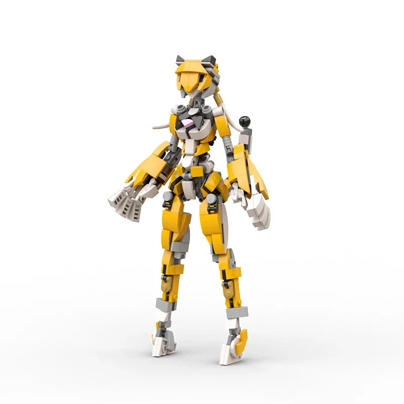 

MOC Toy Girl Mecha Building Blocks To Build Toys Tiger Girl, Tiger Mother Humanoid Model Boys and Children Birthday Gift