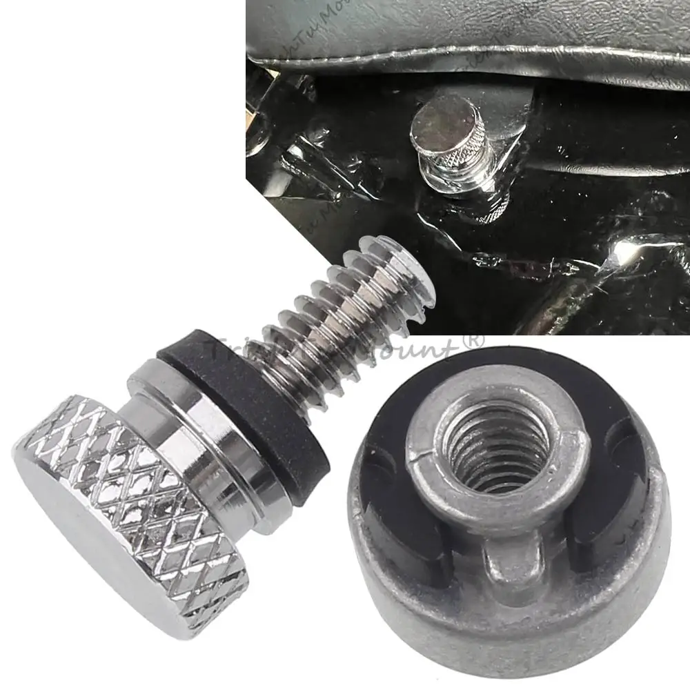 

Мотоциклетный болт заднего крыла пассажирского сиденья 1/4 дюйма, гайка для Harley Sportster XL 883 1200 Dyna Touring Glide Softail CVO