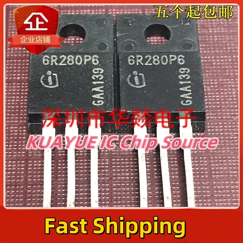 10PCS-30PCS/ 6R280P6  IPA60R280P6  TO-220F  650V 39A   Fast Shipping Quality Guarantee