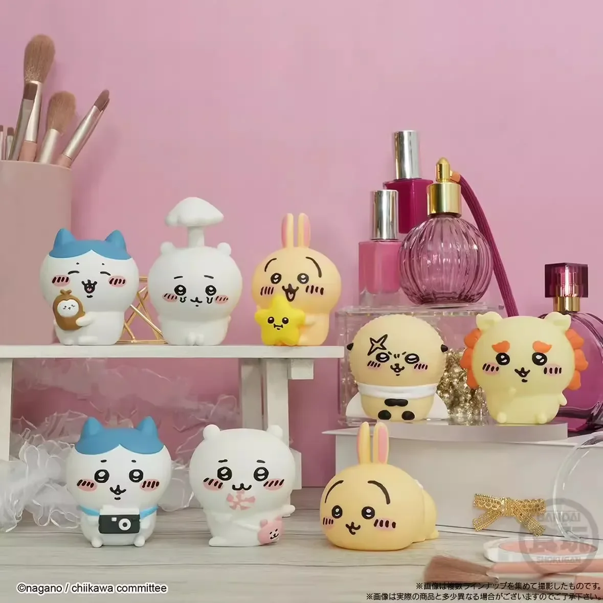 تشيكاوا الفطر الطفلي الذاتي الأخفاف الدب غي لطيف مع تماثيل صغيرة، ألعاب النماذج، الدمى، هدايا الهالوين للبنين والبنات