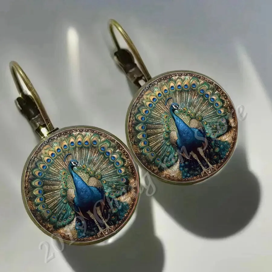 Популярные-ювелирные-изделия-со-стеклянными-подвесками-женские-серьги-из-сплава-с-узором-павлина-и-феникса-креативные-бронзовые-серьги-семейные-подарки