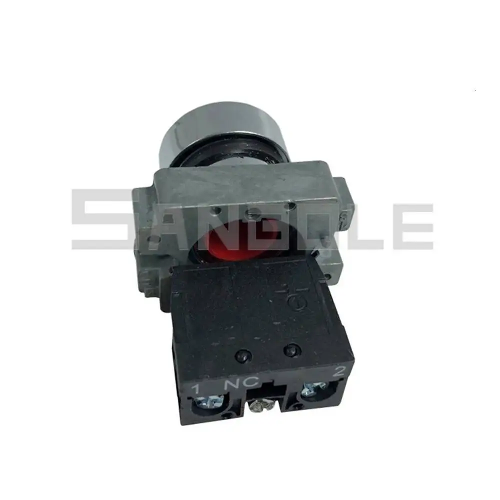 10 peças interruptor de botão de reinicialização 22mm XB2-BA31 ba42 ba51 botão plano momentâneo 1no 1nc toque start stop ON-OFF