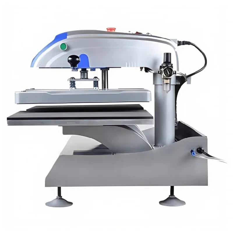 Interchangeable Dual Plates Pneumatic Heating Transfer Machine Dual Station Heat Printing Machines