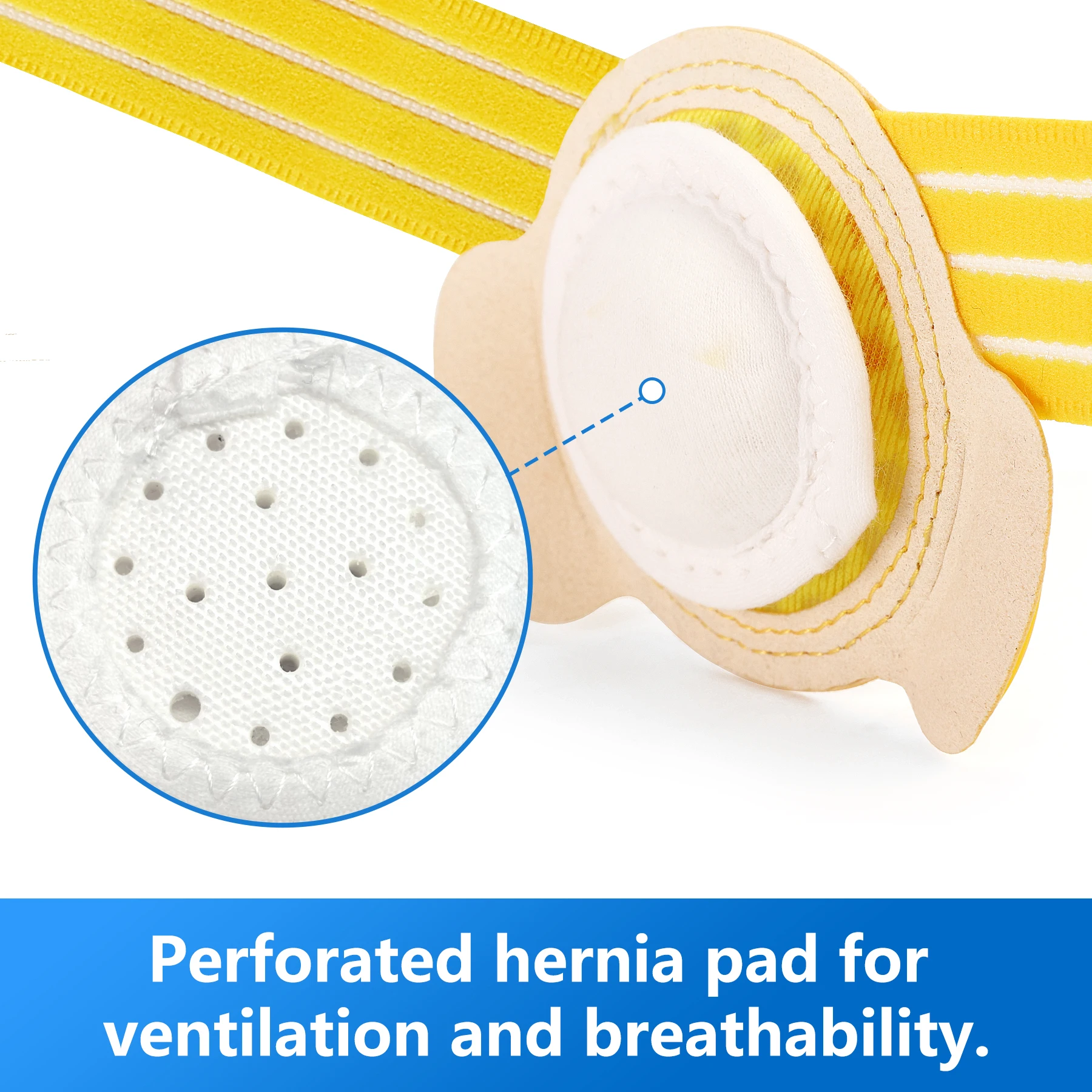 VELEPAU Umbilical Hernia Belt for Baby Abdominal Binder Support with 3 Compress Pads Belly Button Navel Band for Infant Kids