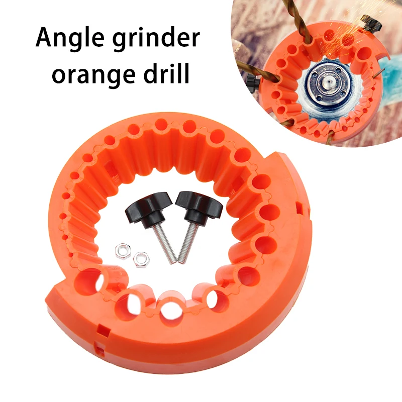 Orange Drill Grinder Angle Grinder 2-13mm Multi-Specification Drill Bit Grinding Auxiliary Tools Essential Grinding Accessory