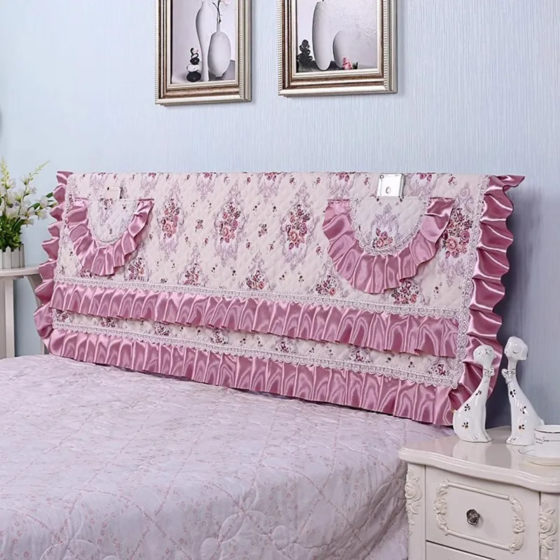 JaneYU Chống Bụi Bao 1.5M 1.8M 2.0M Giường Đơn Giản Cotton Kẹp Loại Bỏ Và Giặt Túi Mềm châu Âu Chắc Chắn Đầu Bao