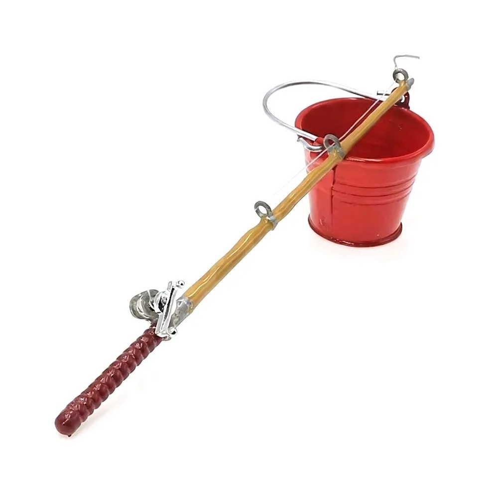 โมเดลคันเบ็ดตกปลาขนาด 1/12 ทำจากพลาสติก สำหรับ Axial Scx10 90046 Wraith Yeti D90 D110 Trax Trx-4 Trx6