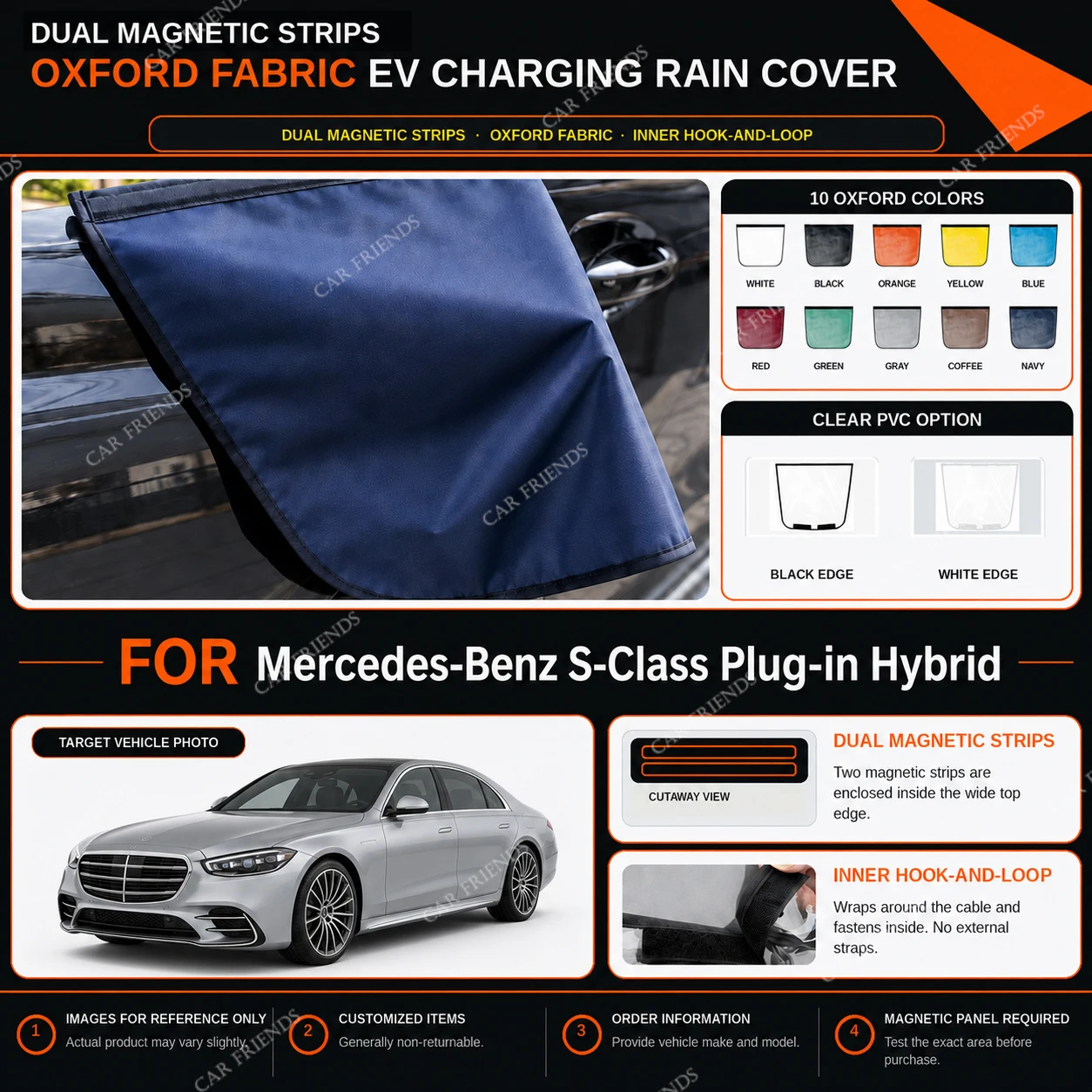 capa-de-carro-personalizada-para-mercedes-benz-s-class-hibrido-plug-in-cobertura-completa-em-tecido-oxford-com-revestimento-prateado-acesso-com-ziper-lateral-protecao-uv-contra-sol-e-poeira
