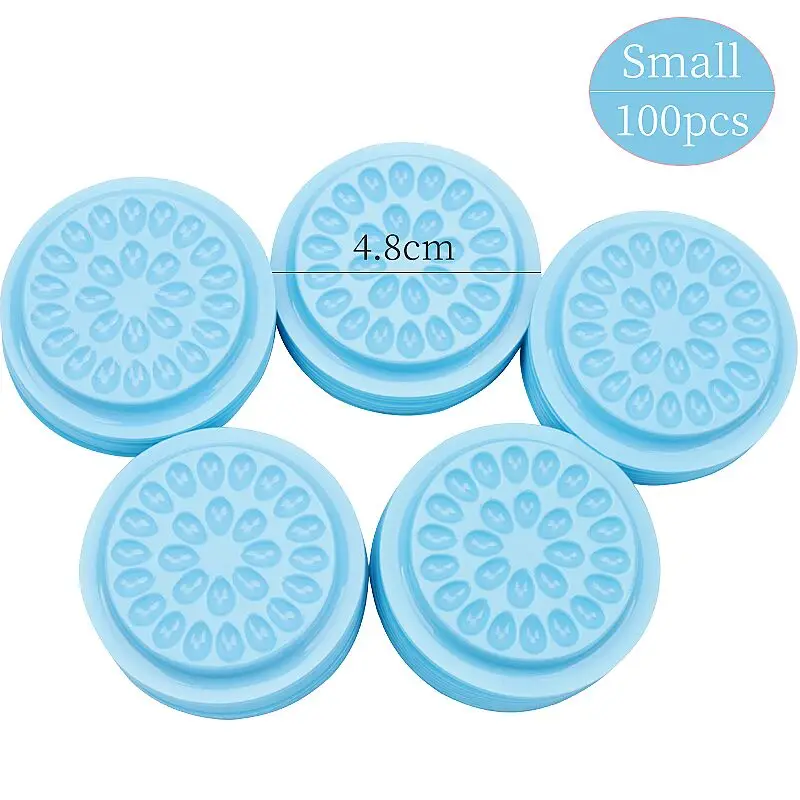 20/100 stücke Wimpern Kleber Ständer Halter Wimpern Verlängerung Liefert Klebstoff Palette Kunststoff Dichtung Auge Wimpern Kleber Pads Make-Up-Tool