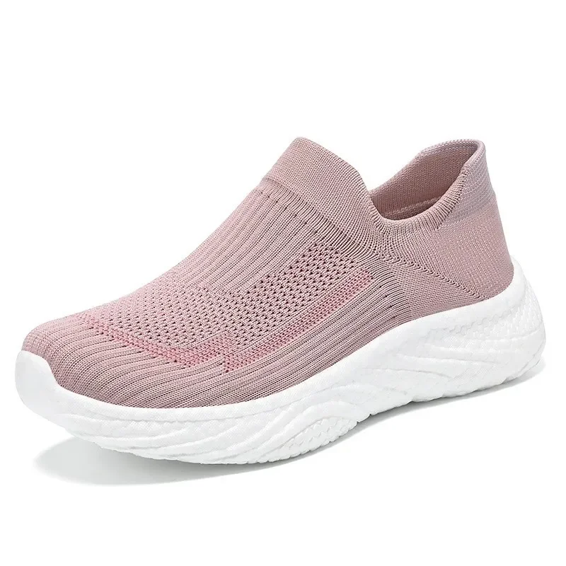 2024 Men's comfortable breathable mesh surface non-slip lightweight shock absorbent wear-resistant soft sole fashion casual shoe