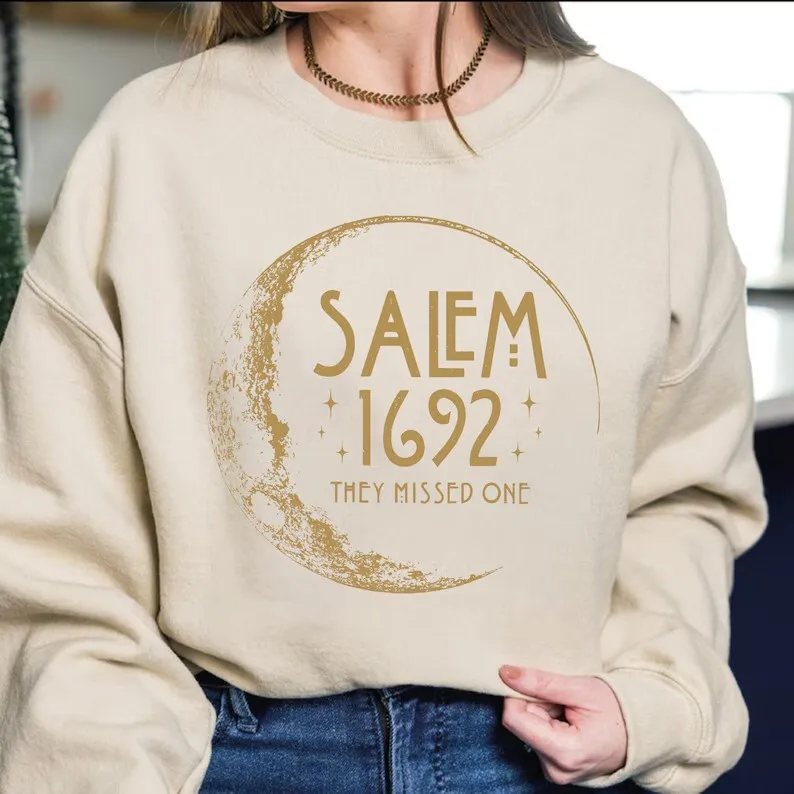 Salem 1962 They Missed One Sweatshirt Retro Style Crewneck sweatshirt Cotton Aesthetic fashion unisex Long Sleeve sweatshirt