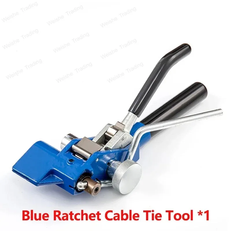 Stainless Steel Cable Tie Gun Fasten Tool for Crop Width 25mm Thickness 1.2mm Tighten Hand Tool Cutting Tension Multi-Purpose