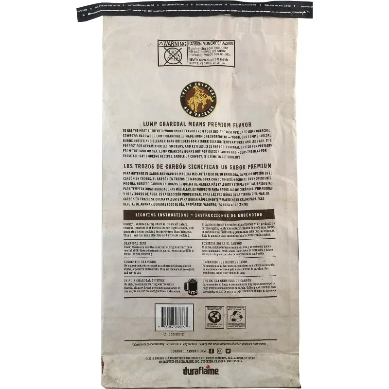 15 Pound Oak & Hickory Lump Charcoal