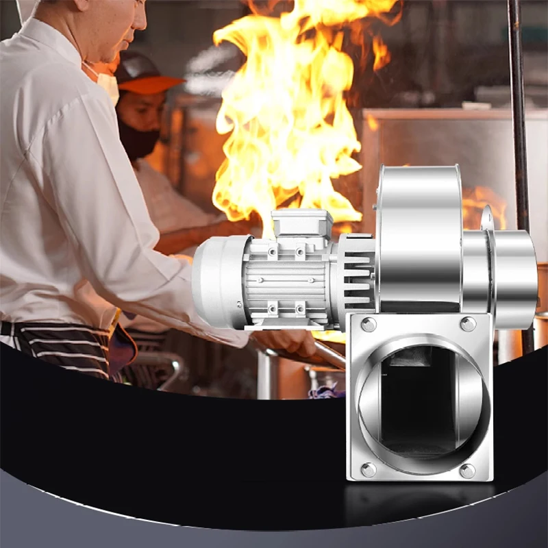 مروحة صناعية تتحمل درجات الحرارة العالية YN5 47 مروحة غلاية محفزة من الفولاذ المقاوم للصدأ 220 فولت لإزالة الغبار #6