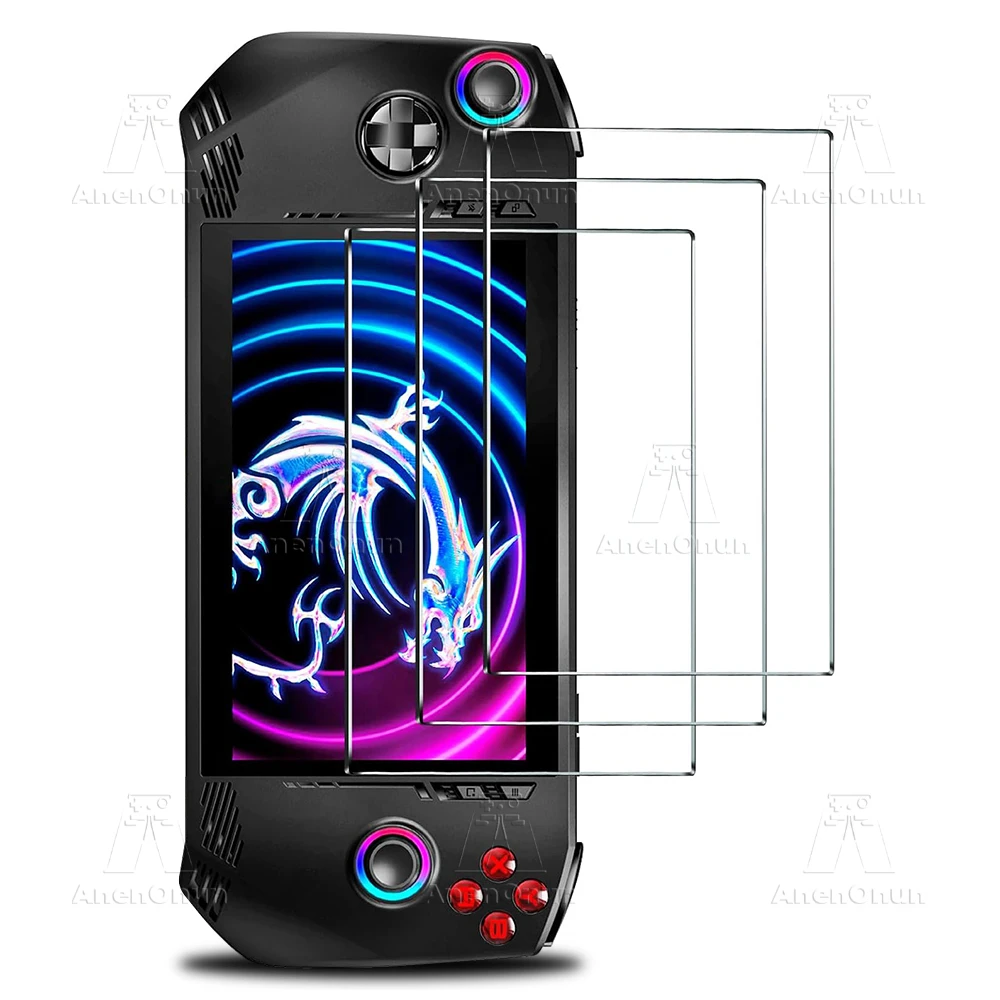 Ultra HD Shatterproof Tempered Glass for MSI Claw A1M 9H Hardness Anti-Scratch Anti-Fingerprint  2.5D Arc Edge Screen Protector