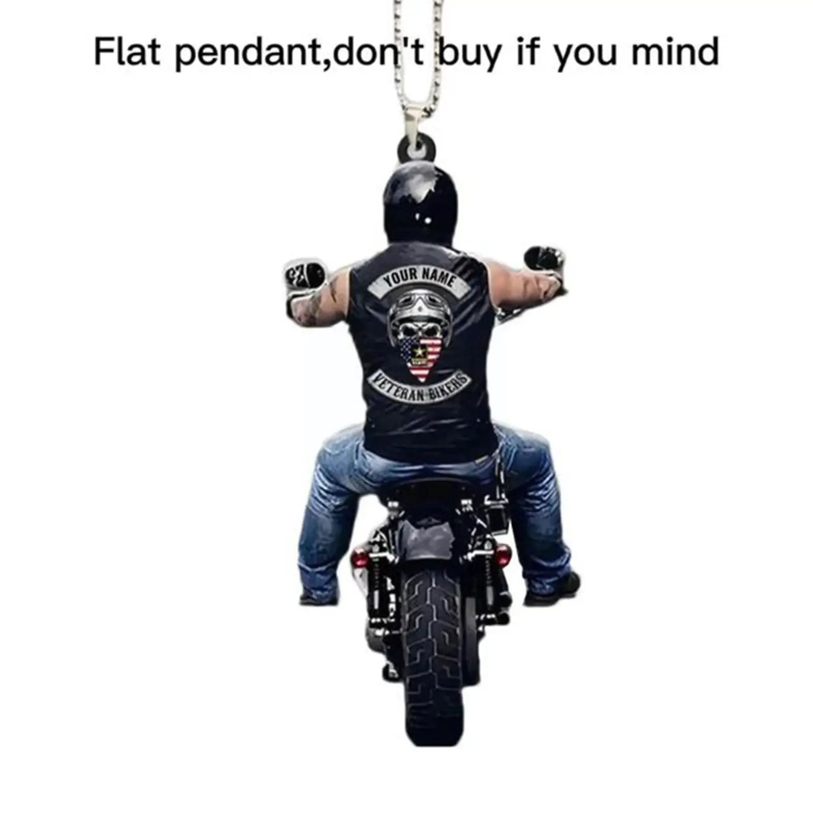 Black New Car Pendant Veteran Motorcycle Bikers Car Car Pendant Accessories Rearview Mirror Z0J9