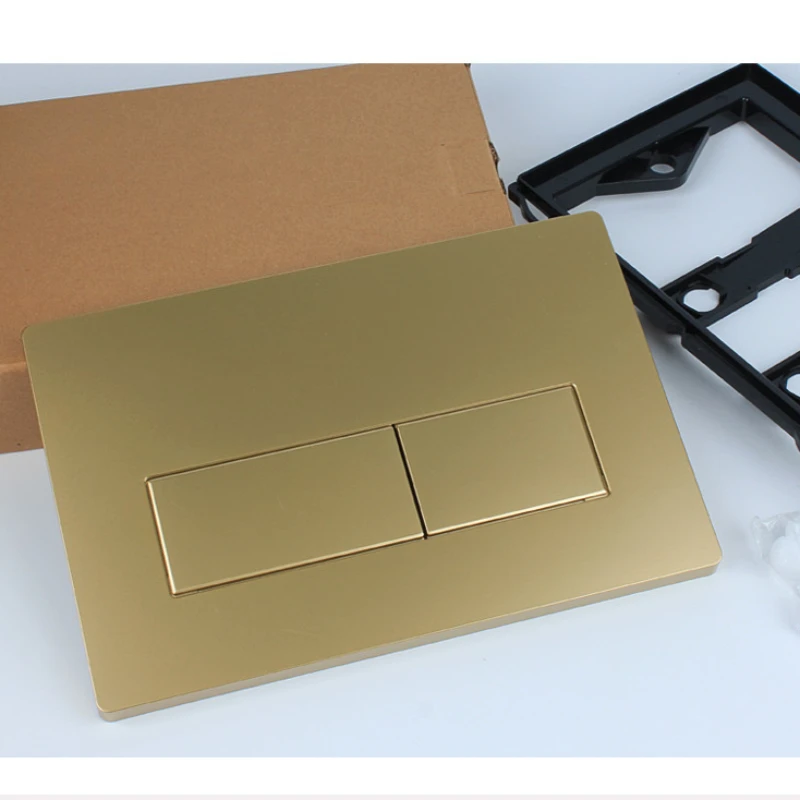 

Золотые настенные кнопки для унитаза, двойной привод смыва, скрытые баки из АБС-пластика, смывные панели, запасная часть для ванной комнаты Sigma