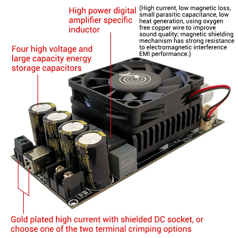ZK-6001 DC 18-20V активная панель усилителя сабвуфера, фильтрация нижних частот, одноканальная регулировка частоты и громкости 600 Вт TPA3225