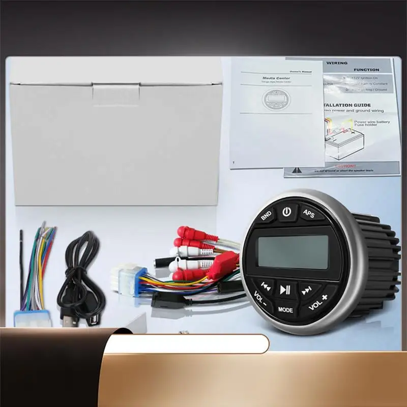 

Waterproof Bluetooth Marine MP3 Player Digital Stereo Receiver With MP3 Player AM FM Radio USB For Streaming Music-X64A
