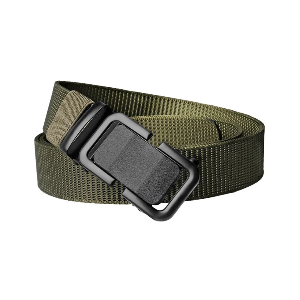 Men's Military Tactical Belt Quick Release Automatic Buckle Army Outdoor Hunting Multi Function Canvas Nylon Waist Belts Strap