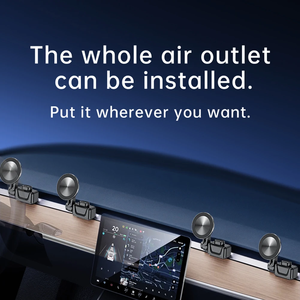 360° Swivels Model 3/Y Strong Magnetic Phone Holder Adjustables Car Phone Stand For Car Interior