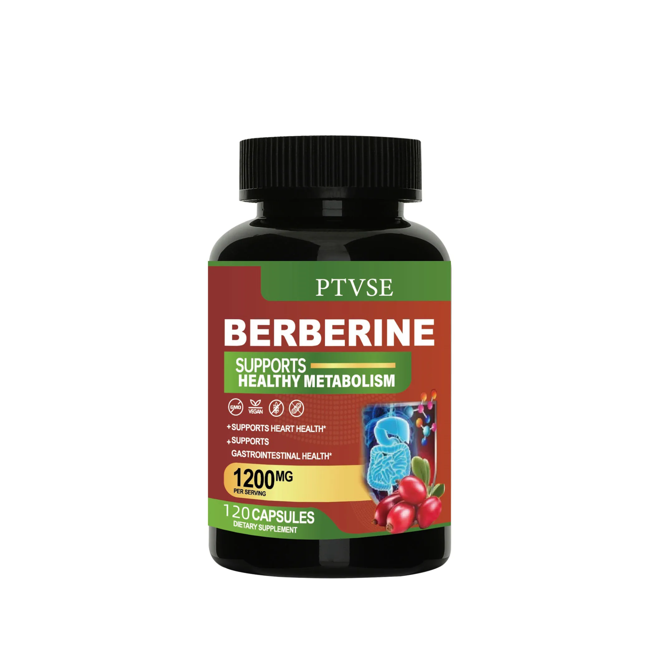 Berberine  Capsule Antioxidant Supports Immune System, Cardiovascular & Gastrointestinal Function