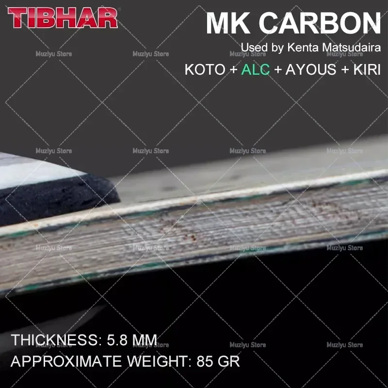 TIBHAR MK CARBON Table Tennis Blade Carbon Professional Ping Pong Blade Used By Kenta Matsudaira