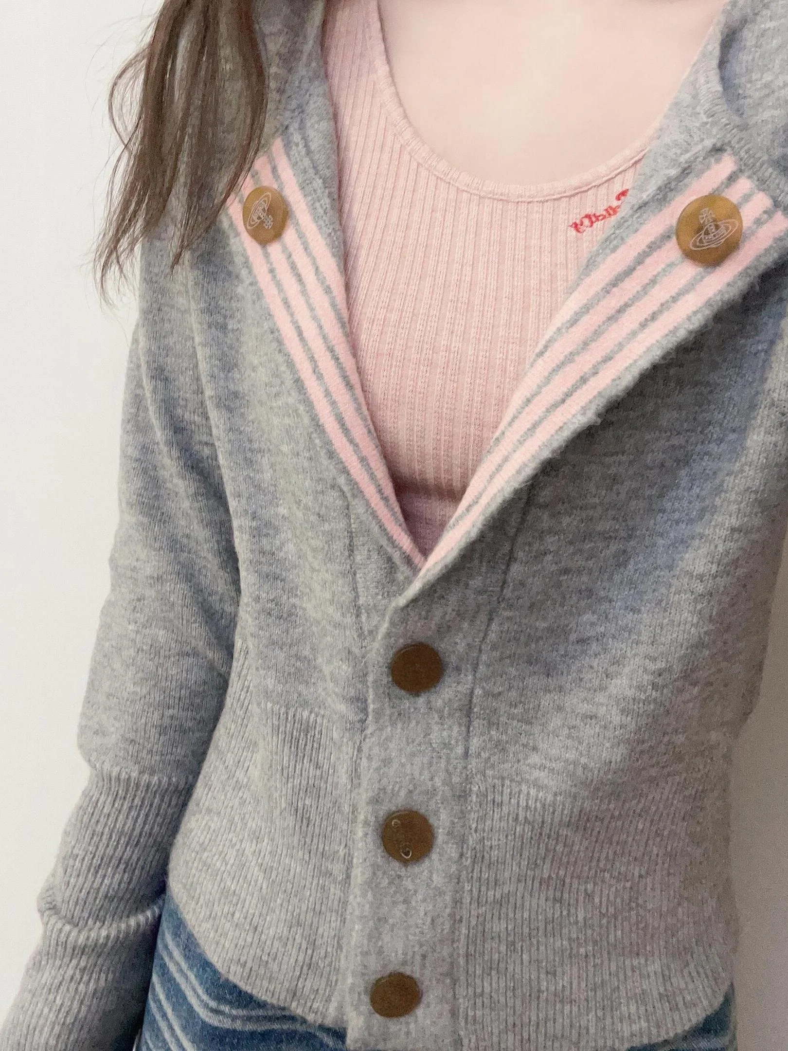 

Korean Sle Women's Knitted Cardigan Spring Autumn Lazy Color Colion Turn-down Collar Faionable Inner Wear Base Top