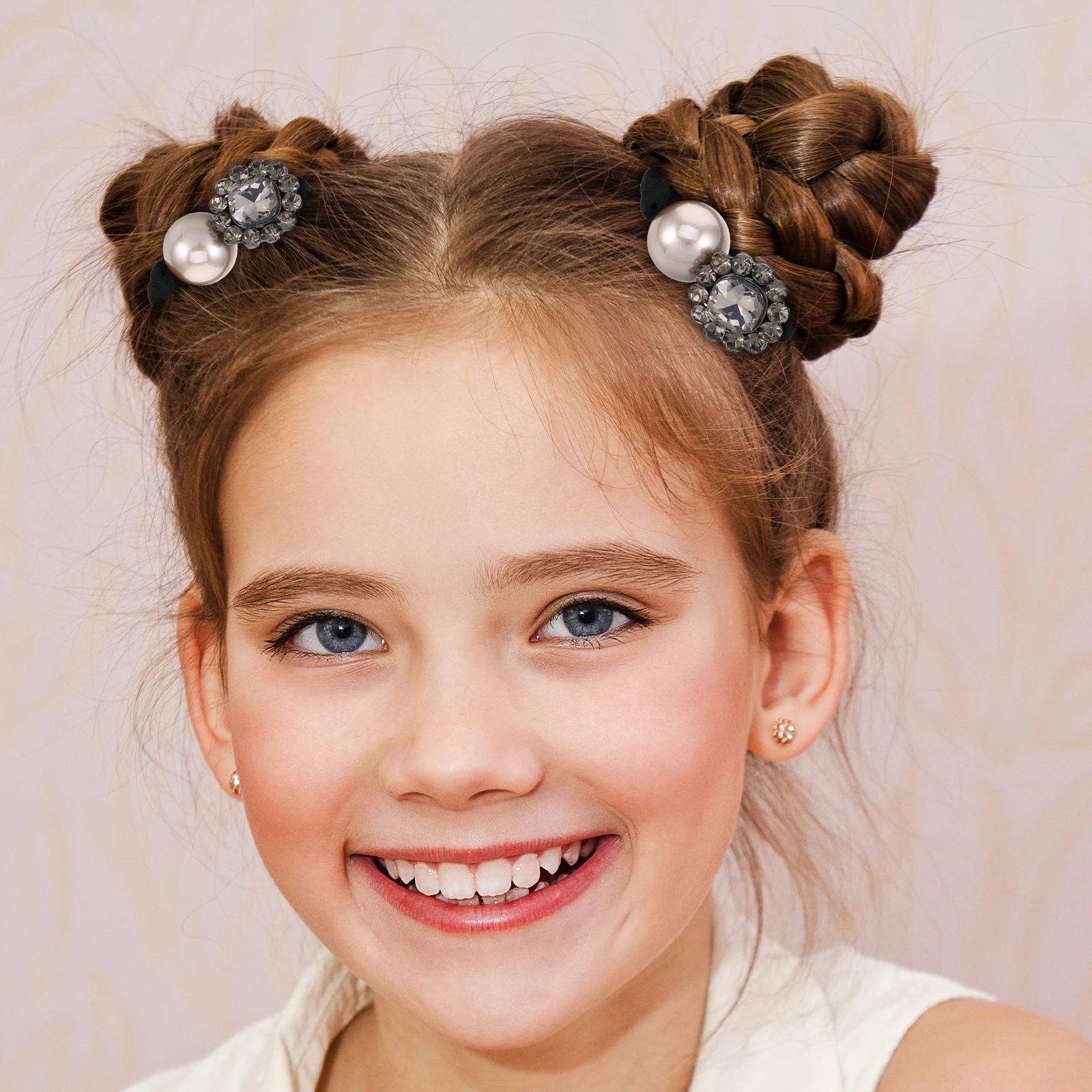 

Rhinestone Scrunchies for Women Girls Decorative Ties Sparkly Hair Accessories Cute Elastic Head Rope for Multiple