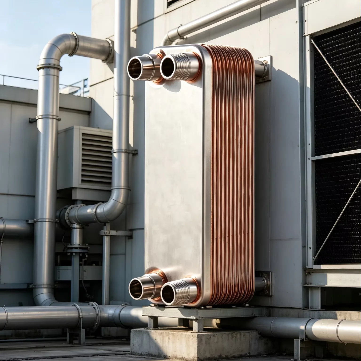 Compact Size Brazed Plate Heat Exchanger for Easy Transport