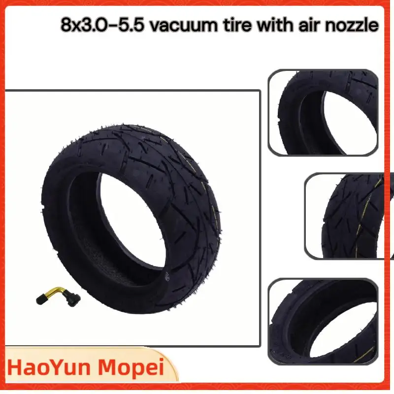 New durable 8x3.0-5.5 airless vacuum tires with air nozzles enhance the performance and safety of electric scooters